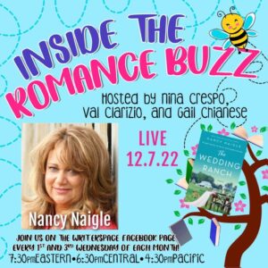 Inside the Romance Buzz Featured Guest Nancy Naigle - Nina Crespo